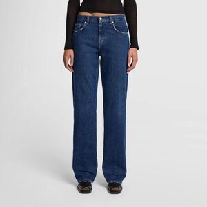 7 For All Mankind Tess Trouser Jeans High Rise Straight Relaxed Blue Size 26